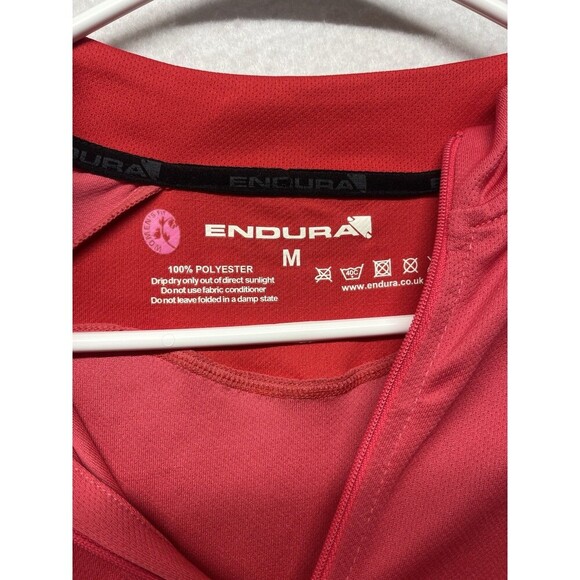 Endura Women's Rapido Short Sleeve Jersey Pink Red Size Medium Cycling - Picture 2 of 4